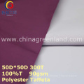 Polyester Taffeta Coating Tissu simple pour vêtements Raincoat (GLLML275)